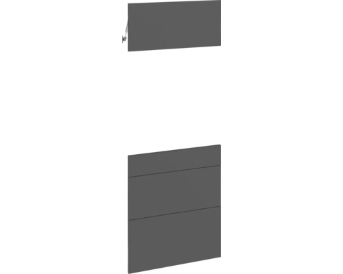 PICCANTE SMART Kastfront "AM" antraciet voor hoogkastelement met oven "23, 37 of 42" Badkamermeubelset bestaande uit hangkast en onderkast