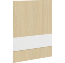 Meubelplaat met houten structuur en witte strook