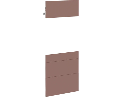 PICCANTE SMART Kastfront "AM" rust red voor hoogkastelement met oven "23, 37 of 42" Kast met klepdeur en horizontale voegen