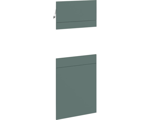 PICCANTE SMART Kastfront "AL" stone green voor hoogkastelement met compacte magnetron "37 of 41" Keukenkastdeur en klep voor keukenmeubels