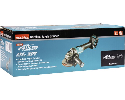 Makita accu haakse slijper in verpakking