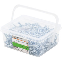 Spaanplaatschroeven in draagbare emmer, 4 x 40 millimeter, 455 stuks