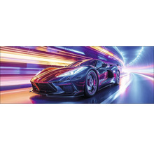 Sportwagen die door een tunnel rijdt