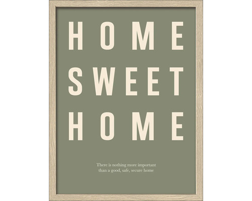 Ingelijste afbeelding met de tekst Home Sweet Home