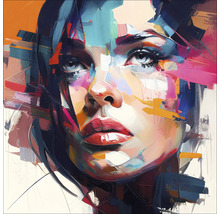 Schilderij van een vrouw in abstracte stijl