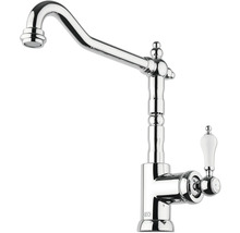 Keukenkraan met zwenkbare uitloop en hendel