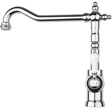 Waterkraan met gebogen uitloop en hendel