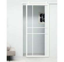 Schuifdeur met metalen frame en roedeverdeling