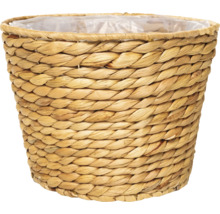 Gevlochten plantenpot van waterhyacint