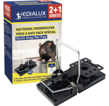 Edialux Rattenval in voordeelverpakking met drie stuks en verpakking