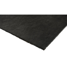 Close-up van een zwarte bouwplaats beschermingsmat.