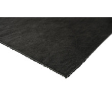 Detailweergave van een zwarte vijverfolie