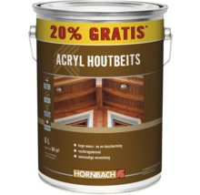 Acryl houtbeits in metalen emmer met 20 procent gratis inhoud van Hornbach