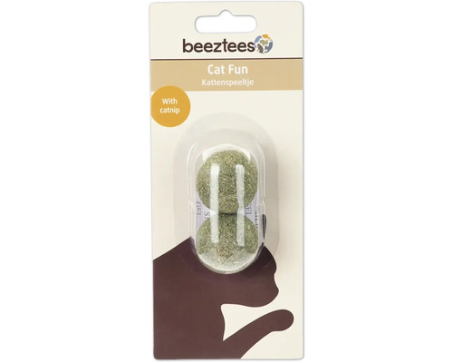 Beeztees kattenspeelgoed met kattenkruid, twee ballen