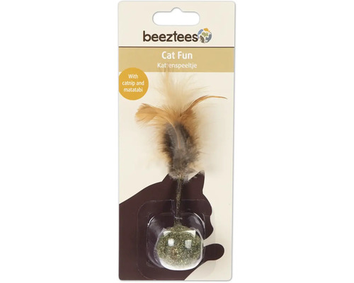 Beeztees kattenspeelgoed met veren en kattenkruid