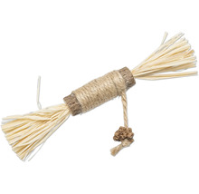 Speelgoed voor katten, gemaakt van raffia met touw en knot