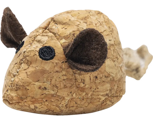 Decoratief figuur muis van kurk