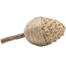 Kattenspeelgoed met sisalbal en houten stok