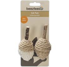 Beeztees kattenspeelgoed met kattenkruid op verpakking