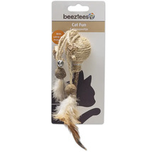 Kattenspeelgoed met touw, veren en belletjes