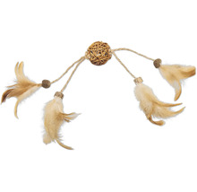 Kattenspeelgoed met veren en bal