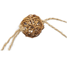 Decoratieve bol van rotan met koord