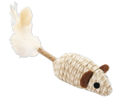 Kattenspeelgoed muis met veren