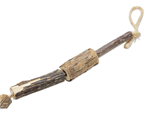 Knaagdierenspeelgoed van hout met ophanging