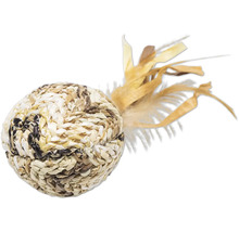 Kattenspeelgoedbal met veren