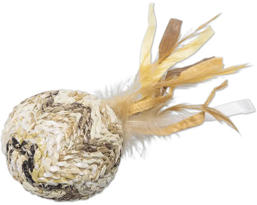 Speelgoedbal voor katten met veren