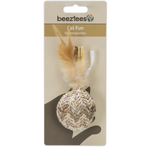 Beeztees kattenspeelgoed bal met veren
