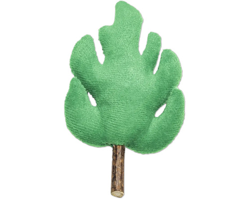 Decoratieve Monstera plant van pluche met stam