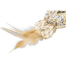 Decoratief veren element van natuurlijke materialen