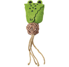 Speelgoed voor huisdieren met kikkerdesign, bal en touw