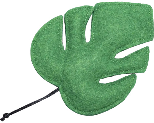 Monstera blad van vilt met koord