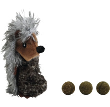 Speelgoed egel met drie kattenkruidballen
