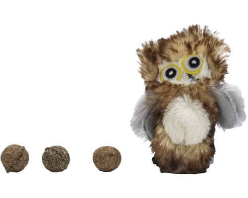 Pluche uil met speelballen