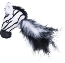 Speelgoedzebra voor katten met veren
