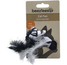 Kattenspeelgoed zebra met kattenkruid