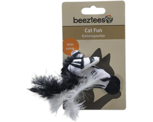 Kattenspeelgoed zebra met kattenkruid