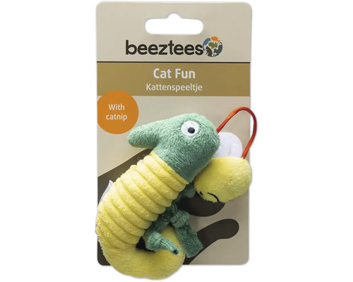 Beeztees kattenspeelgoed met kattenkruid in de vorm van een rups