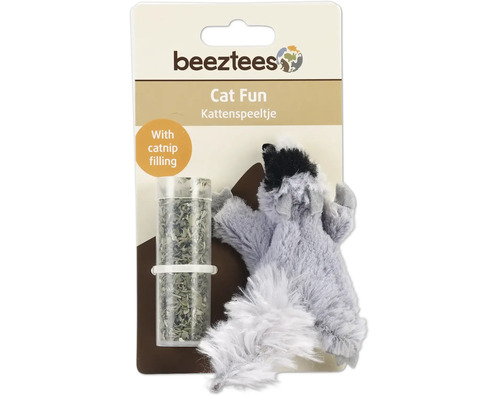 Beeztees kattenspeelgoed lemur met kattenkruid