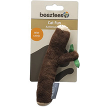 Beeztees Logo. Kattenspeeltje luiaard met kattenkruid.