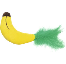 Kattenspeelgoed banaan met veren