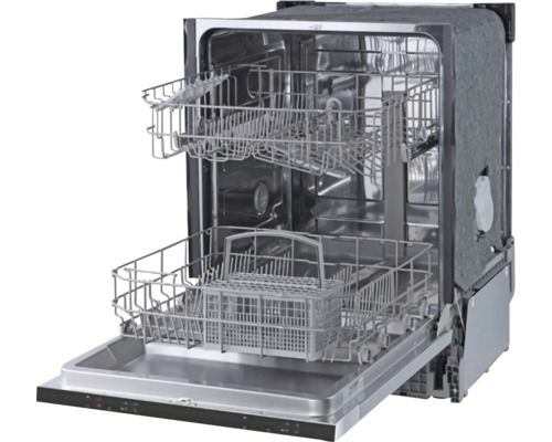 Open vaatwasser met uittrekbare korven