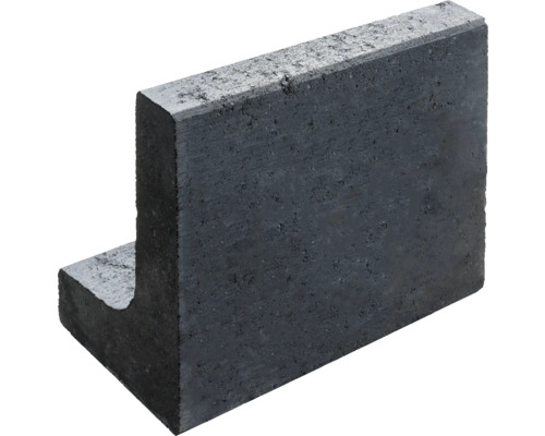 Betonnen L-element voor tuinconstructies