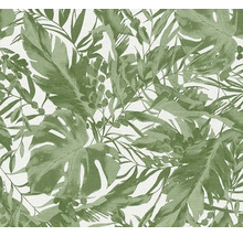 Behang met bladeren- en plantenpatroon