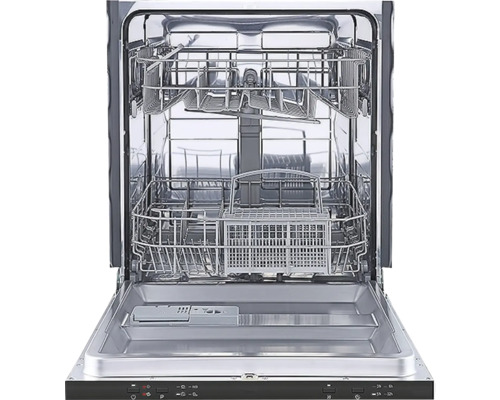 Geopende vaatwasser met vaatwaskorven