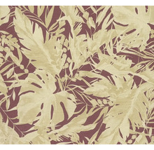 Behang met bladerpatroon