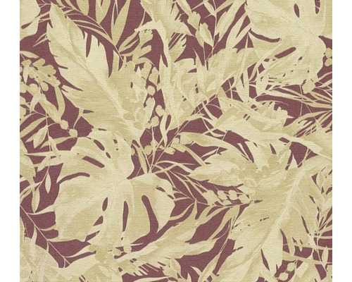Behang met bladerpatroon